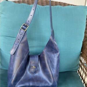 Portland Leather flora In cowboy blue